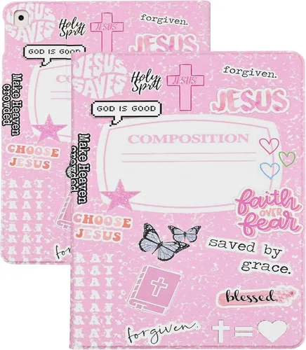 Vista 13 de Funda giratoria para iPad de 9ª/8ª/7ª generación de 10.2 pulgadas (2021/2020/2019), color rosa Funda giratoria de piel sintética de 360 grados