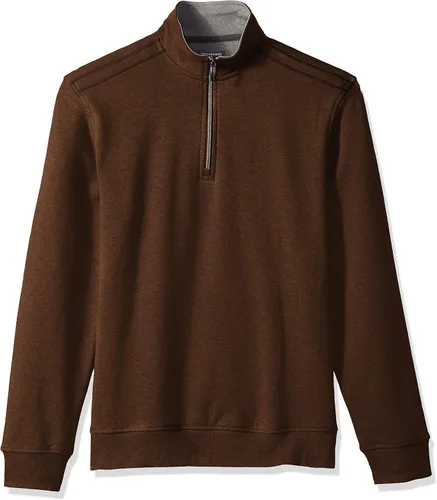 Vista 19 de Van Heusen Flex de manga larga 1/4 cremallera suave suéter polar para hombre (descontinuado)