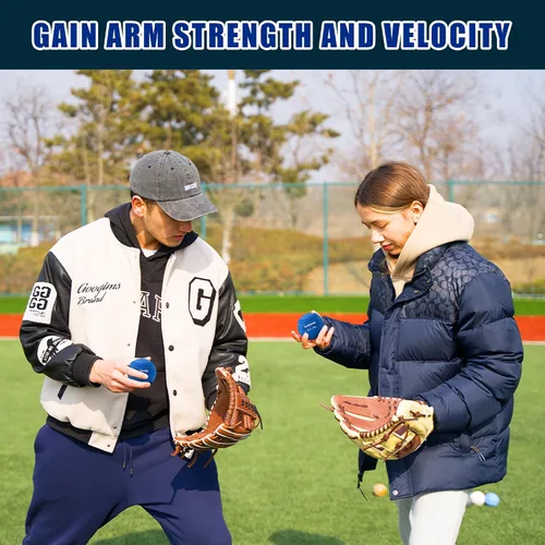 Vista 7 de SunNordic 6 Pack Weighted Baseballs Set (16 oz) - Weighted Baseballs for Hitting Training & Improved Power - Pitching Training Baseball for All