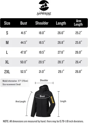 Vista 6 de SaphiRose Chaqueta impermeable para mujer, ligera, para exteriores, con capucha extraíble