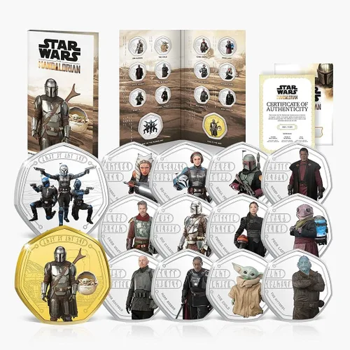 Vista 10 de FANTASY CLUB Colección oficial de monedas de la trilogía original de Star Wars Juego premium de 6 monedas Edición limitada certificada