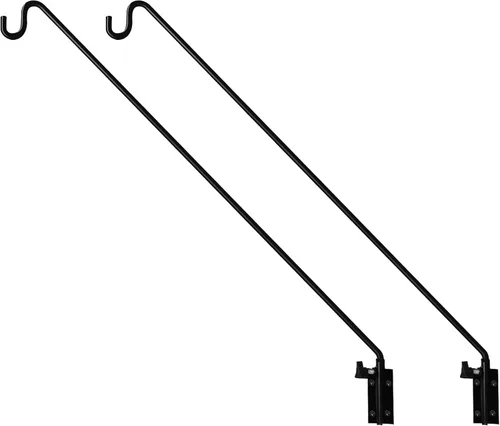 Vista 18 de MIXXIDEA Kit de montaje para colgar en riel de cubierta de valla de 11 pulgadas de largo, gancho decorativo resistente para comederos de pájaros
