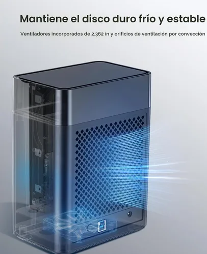 Vista 6 de ORICO Caja HDD de aluminio de 2 bahías