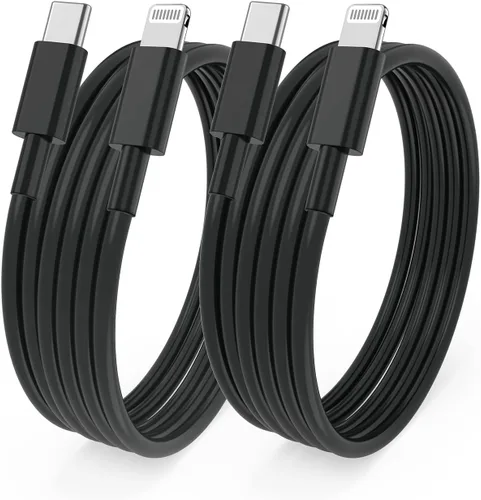 Vista 8 de Cable largo de carga rápida de 10 pies para iPhone 12, 13, 14, [certificado MFi de Apple], cable USB C a Lightning, puerto tipo C compatible