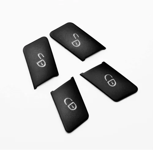 Vista 8 de x xotic tech 4 piezas de interruptor de desbloqueo de cerradura de puerta lateral negra marco marco ajuste compatible con Mercedes Benz B C E Clase