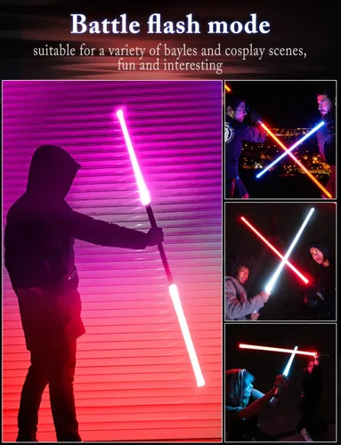 Vista 5 de jvmusaber Dueling Lightsaber Light Saber for Kids Adults, Light Sword Toy