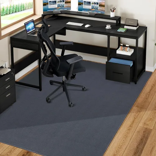 Vista 13 de Tapete para Silla para Pisos Duros, QQpony 48"x36" Tapete para Silla de Oficina para Superficie Dura, Alfombra de Área para Sala de Estar, Tapete