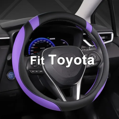 Vista 17 de West Llama - Funda para volante de automóvil personalizada para Toyota Prius, 86, 13.75-14.25 pulgadas