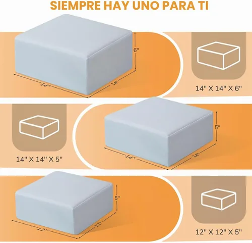 Vista 3 de Almohada de espuma viscoelástica con forma de cubo para dormir de lado, almohadas cuadradas para aliviar el dolor de cuello y hombros, almohada