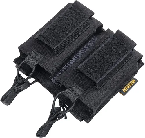 Vista 7 de EXCELENTE ELITE SPANKER - Funda de munición de tipo MOLLE con parte superior abierta, individual/doble/triple, para cargadores elásticos de rifle M4
