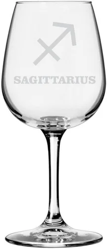 Vista 9 de Símbolo del zodiaco grabado multiusos 12.75oz Copa de vino Géminis