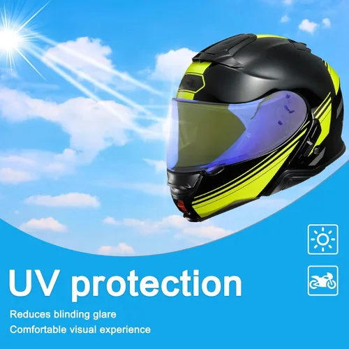 Vista 3 de Visera para casco de motocicleta CWR-1 para RF-1200 X-14 Z7 X-Spirit UV Protect Visera antiarañazos, actualización Clear Vision para cascos Azul