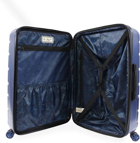 Vista 3 de Original Penguin equipaje carmesí 29 Hardside Check In Spinner Azul metálico OP-AB-5929