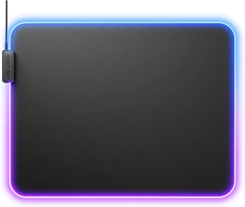Vista 2 de GLORIOUS Gaming Mouse Pad GMP 2 GLED - XL - 2-Zone RGB Lighting, InfiniGlow RGB Stitchless Edge, Premium Cloth Surface, Grippy Rubber Base