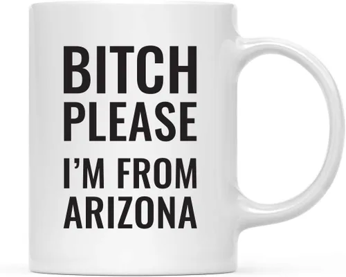 Vista 19 de Andaz Press Taza de café de 11 onzas, regalo de broma, Bitch Please I'm from Alabama, paquete de 1, incluye caja de regalo, divertidas ideas