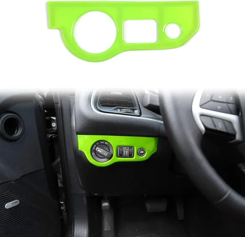 Vista 14 de Voodonala Para interruptores de faros delanteros Challenger Charger para Dodge Challenger 2015-2025+, para Dodge Charger 2010-2023+, ABS azul, 1