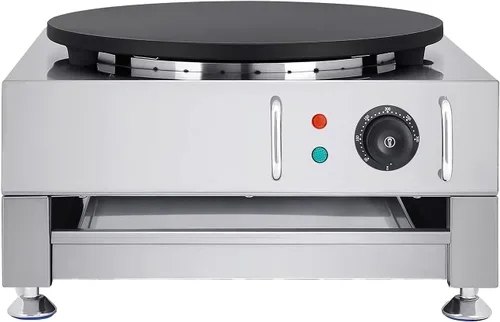 Vista 2 de Fabricante eléctrico del crepe plancha grande de los crepes de la máquina de la torta de 16 pulgadas con el esparcidor de madera y la espátula