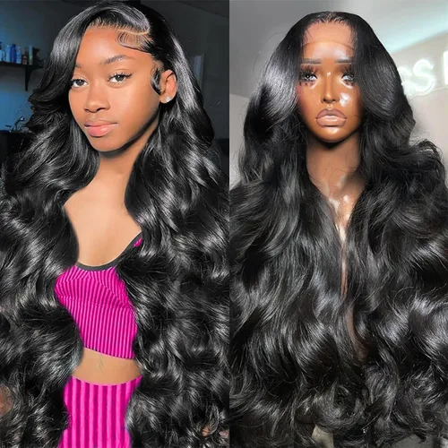 Vista 7 de Pelucas de cabello humano ondulado con encaje frontal de 13 x 4 HD, sin pegamento, pelucas de encaje frontal para mujeres, pelucas de cabello humano
