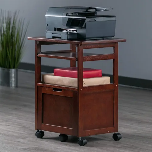 Vista 18 de Winsome Wood carro/soporte para impresora con espacio para teclado