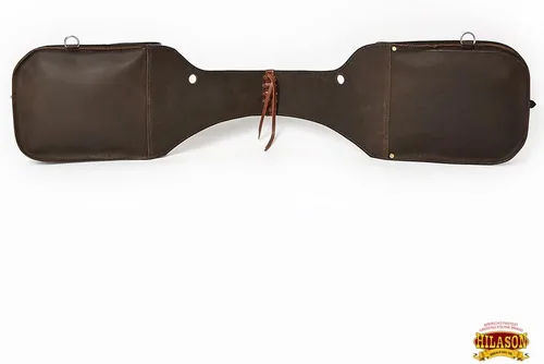 Vista 5 de HILASON Concho Western Horse - Bolsa de sillín de cuero resistente y tradicional Bolsa de sillín Bolsa de sillín de caballo Bolsa de sillín