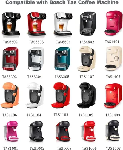 Vista 7 de Cápsulas de café recargables, cápsulas de café reutilizables de 7.4 fl oz para máquina de café Bosch Tas, cápsulas de café recargables con tapa