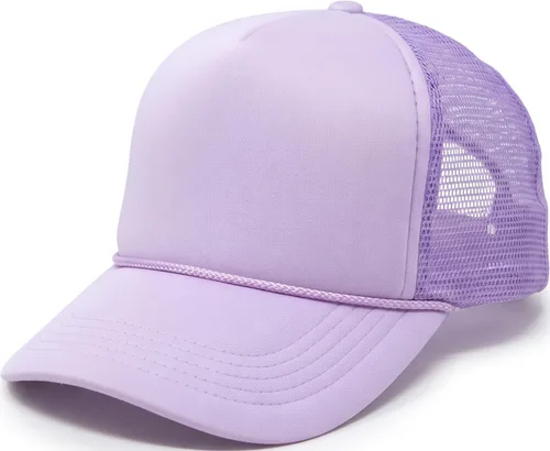 Vista 73 de Funky Junque Sombrero de camionero ligero Snapback de espuma de malla en Negro/Negro
