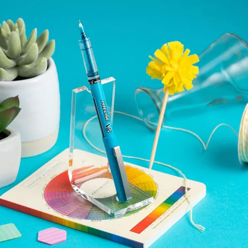 Vista 10 de Bolígrafos Pilot Precise V5 con tapa de tinta líquida, bolígrafos de punta extrafina 0.5 mm, bolígrafos de colores, colores surtidos, paquete de 7