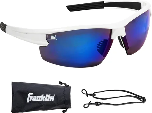 Vista 11 de Franklin Sports Gafas de sol de béisbol + sóftbol – Gafas de sol deportivas para hombre + mujer – Sombras abatibles + gafas no abatibles