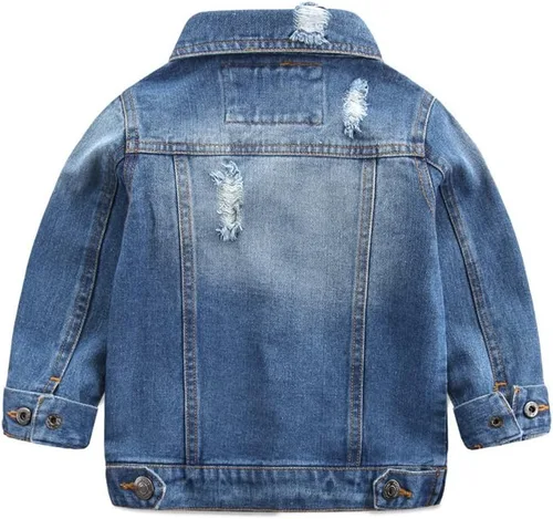 Vista 2 de Chaqueta vaquera básica con botones para bebé niño