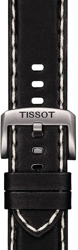 Vista 2 de Correa de reloj Tissot de piel negra, 22 (Modelo T852044982)