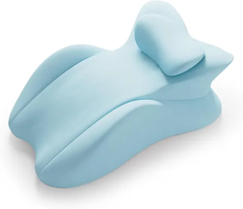 Vista 16 de MIFXIN Almohada de cuña de espuma viscoelástica para adultos, almohada propensa a dormir, soporte ergonómico para dolor de espalda y sentarse, Negro