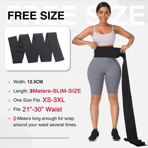 Vista 2 de FeelinGirl Waist Trainer Wrap for Women Tummy Control Waist Shaper with Loop