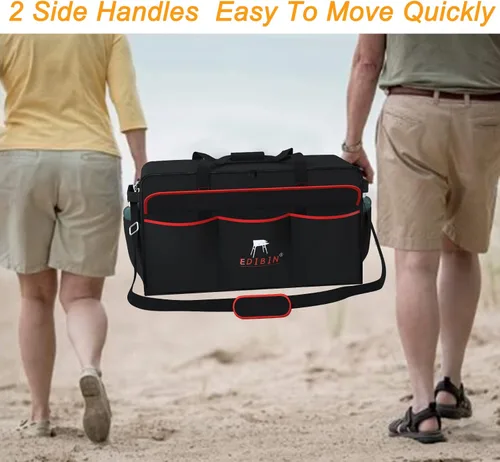 Vista 4 de Bolsa de Transporte para Plancha de 17 Pulgadas Compatible con Plancha de Mesa Blackstone 1814 de 17 pulgadas con Tapa, Compatible Exclusivamente