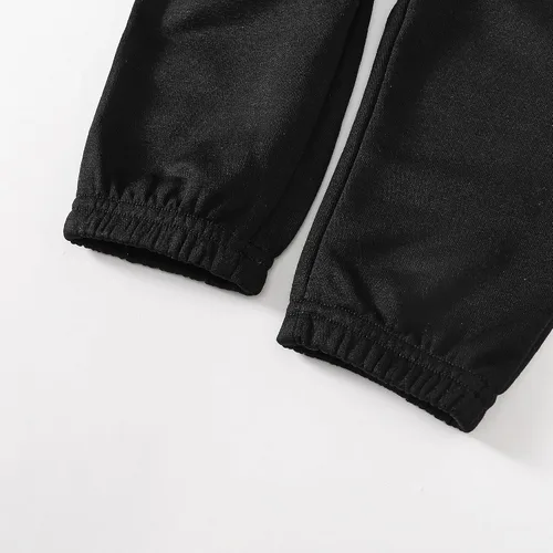 Vista 4 de Chichoo Conjunto de sudadera con capucha y cremallera de 2 piezas para bebés, niñas y niños pequeños
