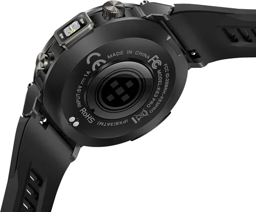 Vista 20 de Reloj inteligente militar para hombre, reloj GPS con linterna, brújula 3ATM, impermeable, resistente, táctico, inteligente, Bluetooth, 1.45