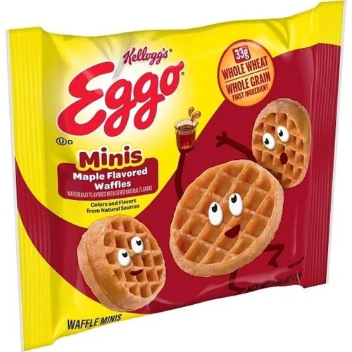 Vista 6 de Gofle Eggo Minis con sabor a arce, 2.64 onzas, 72 por caja.