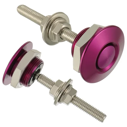 Vista 12 de Kit de cierre de liberación rápida para parachoques, capó, placa de matrícula de 1.25 pulgadas de diámetro, cierre de perno de cofre universal
