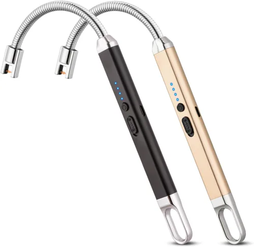 Vista 12 de MEIRUBY Encendedor eléctrico recargable USB, encendedor de arco, para velas, campamento, parrillada, deportes, herramienta para apasionados de lo
