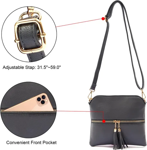 Vista 6 de Qiyuer Juego de carteras y carteras para mujer, bolso grande con cartera, 3