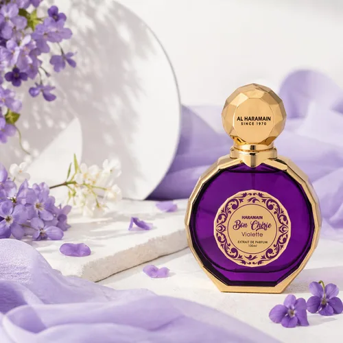 Vista 7 de Al Haramain Bon Cherie Violette Extrait De Parfum Spray para mujer, 3.4 onzas