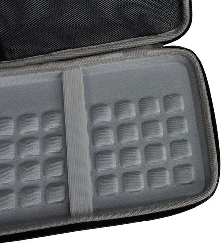 Vista 5 de Hermitshell Estuche rígido de viaje para teclado Bluetooth inalámbrico Apple MC184LL/B (PU, negro)