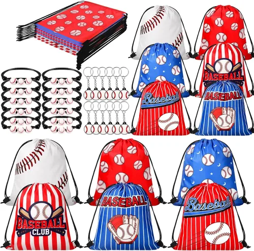 Vista 5 de Patelai 36 piezas de recuerdos de fiesta de fútbol, 12 bolsas de regalo con cordón de fútbol, bolsa de golosinas para deportes, bolsa de golosinas