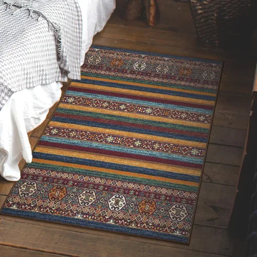 Vista 22 de Ottomanson Alfombras de 5 x 6 pies 6 pulgadas para sala de estar, alfombra de área para dormitorio, antideslizante, duradera y grande para zonas