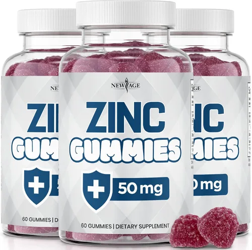 Vista 8 de NEW AGE Gomitas de zinc - Suplemento de zinc de 50 mg, suplemento inmunológico, antioxidante, sin OMG (60 unidades (paquete de 1))
