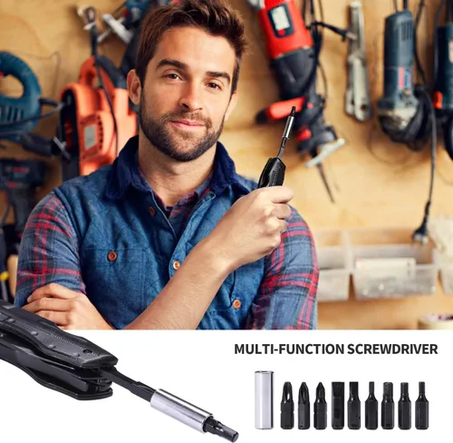 Vista 6 de Cuchillo de bolsillo multiherramienta para hombres, relleno de calcetines de Navidad, regalos para novio, él, marido, papá, alicates tácticos