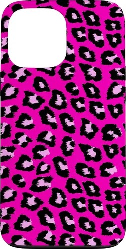 Vista 24 de McBling - Carcasa para iPhone 17, diseño de leopardo y guepardo rosa intenso