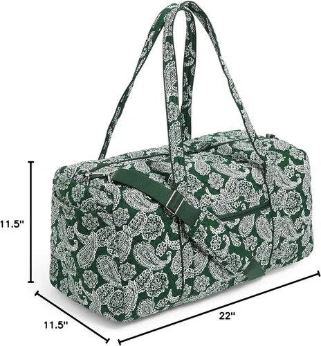 Vista 6 de Vera Bradley Women's Collegiate Large Travel Duffle Bag (Multiple Teams Available), Cotton