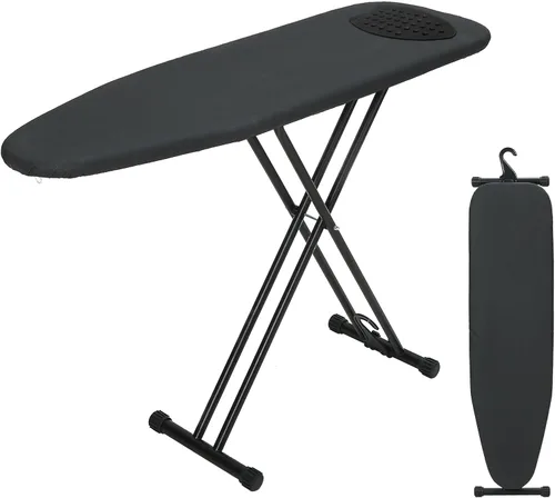 Vista 14 de Tabla de planchar de 43 x 13 pulgadas con soporte de hierro, tabla