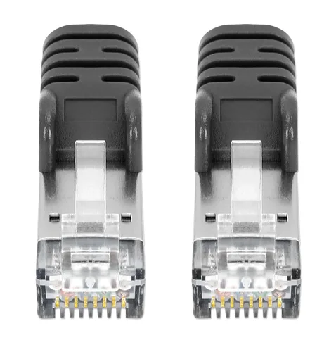 Vista 2 de Intellinet Cable de conexión de red Ethernet Cat8 – Cable de Internet de 40 G con arranque sin enganches, resistente, cable de cobre puro desnudo