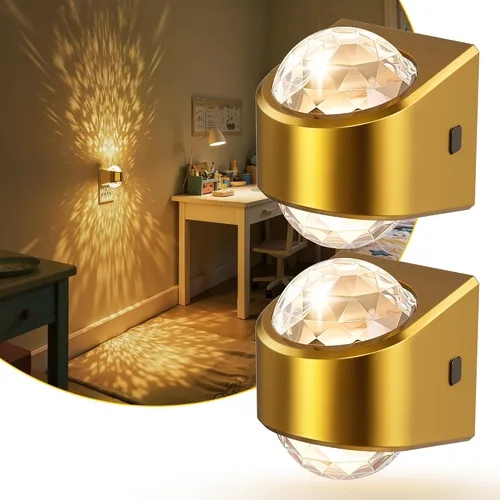 Vista 9 de L LOHAS LED - Luces nocturnas enchufables en la pared, luz nocturna con proyector y sensor de crepúsculo a amanecer, 1600K/3000K/5000K ajustable